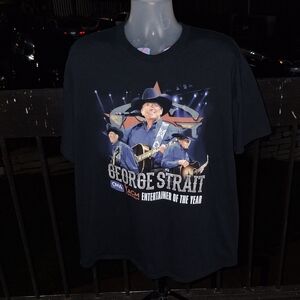 Vintage George Strait Country Music Entertainer Of The Year T Shirt Sz 2X